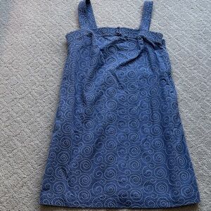 J. Crew Women’s Dress in Blue Swirl Pattern